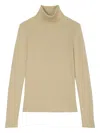 Marc O'polo Ribbed Turtleneck Top In Brown