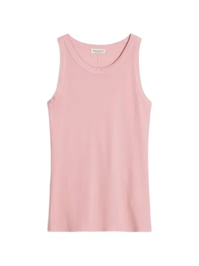 Marc O'polo Ribbed-knit Tank Top In Pink