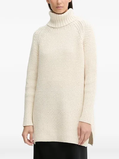 Marc O'polo Roll-neck Knitted Jumper In Neutral