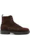 Marc O'polo Rony Lace-up Zip Boots In Brown