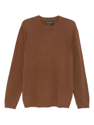 Marc O'polo Round-neck Sweater In Brown