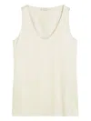 Marc O'polo Scoop-neck Sleeveless Top In Neutral