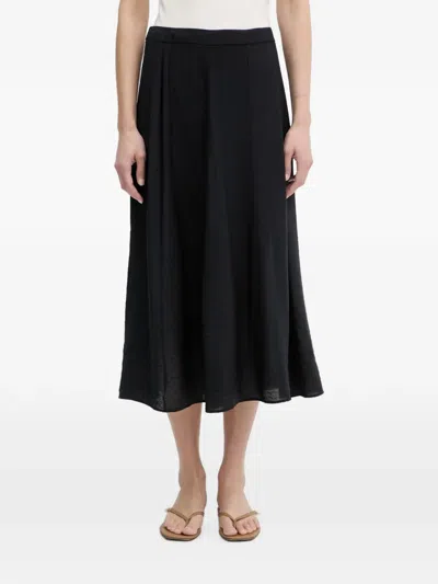 Marc O'polo Seam-detail Midi Skirt In Black