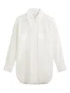 Marc O'polo Sheer Button-up Shirt In White