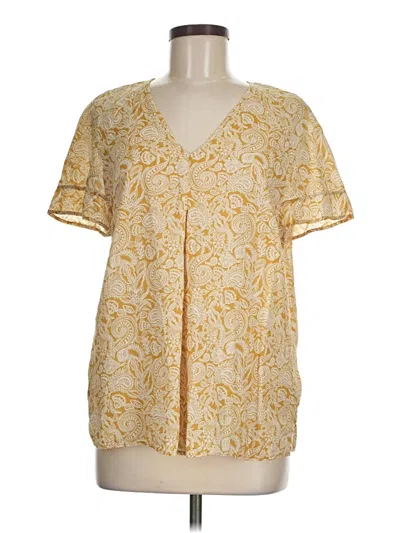 Pre-owned Marc O'polo Short Sleeve Blouse In Gold