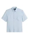 Marc O'polo Short-sleeve Button-up Shirt In Blue