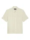 Marc O'polo Short-sleeve Button-up Shirt In Neutral