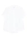 Marc O'polo Short-sleeve Button-up Shirt In White