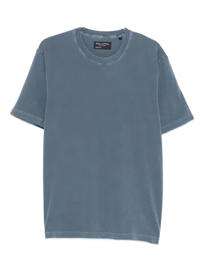 Marc O'polo Short-sleeve Cotton T-shirt In Gray