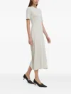 Marc O'polo Short-sleeve Midi Dress In Neutral