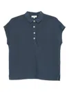 Marc O'polo Short-sleeved Button Top In Green