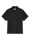 Marc O'polo Short-sleeves Button-up Shirt In Black