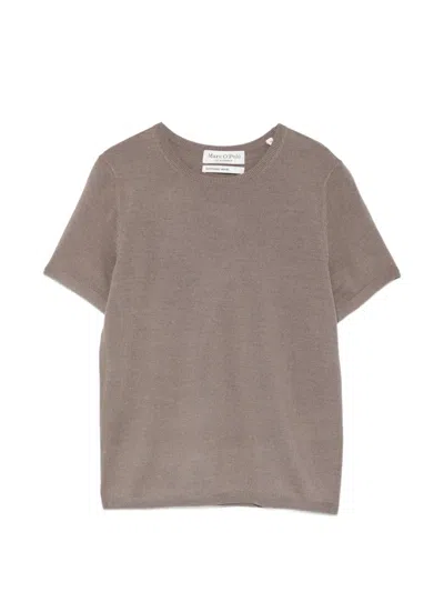 Marc O'polo Short-sleeve Top In Brown