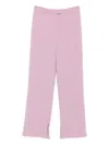 Marc O'polo Side-slit Trousers In Pink
