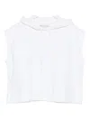 Marc O'polo Side-split Hoodie In White
