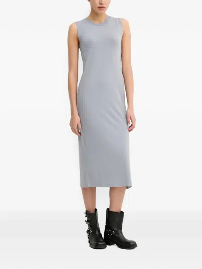 Marc O'polo Side-slit Midi Dress In Blue