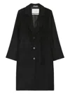 Marc O'polo Single-breasted Wool Coat In Black
