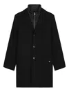 Marc O'polo Single-breasted Wool Coat In Black