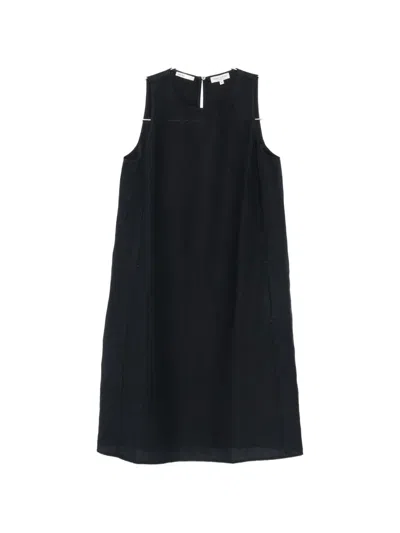Marc O'polo Sleeveless A-line Midi Dress In Black