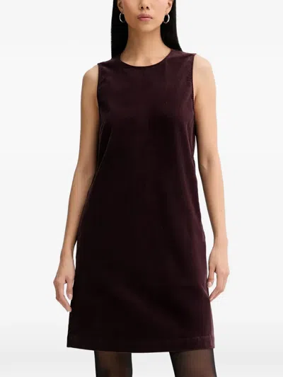 Marc O'polo Sleeveless Mini Dress In Burgundy