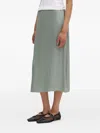 Marc O'polo Slip Midi Skirt In Green