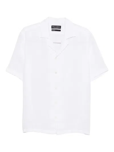 Marc O'polo Spread-collar Shirt In White