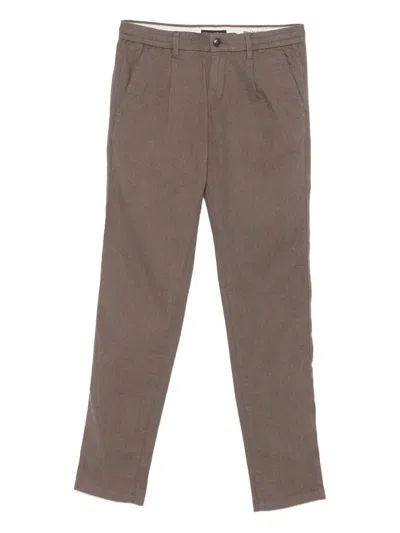 Marc O'polo Stig Pleated Pocket Trousers In Brown