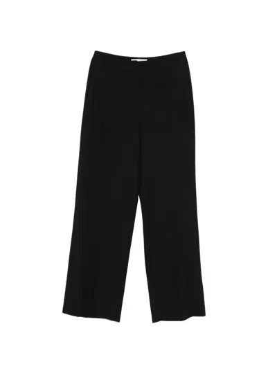 Marc O'polo Straight-leg Tailored Trousers In Black