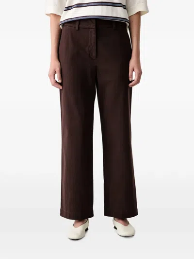 Marc O'polo Straight-leg Trousers In Brown