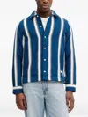 Marc O'polo Striped Button-down Shirt In Blue