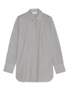 Marc O'polo Striped Button-up Shirt In Gray