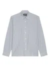 Marc O'polo Striped Button-up Shirt In Gray
