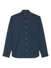 Marc O'polo Striped Button-up Shirt In Blue