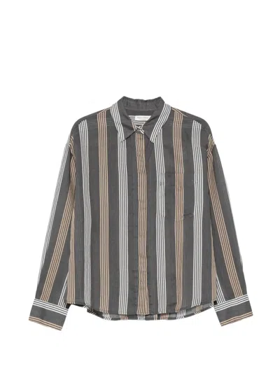 Marc O'polo Striped Chest-pocket Shirt In Multi