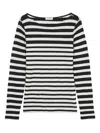 Marc O'polo Striped Long-sleeve Top In Black