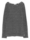 Marc O'polo Striped Long-sleeves T-shirt In Gray