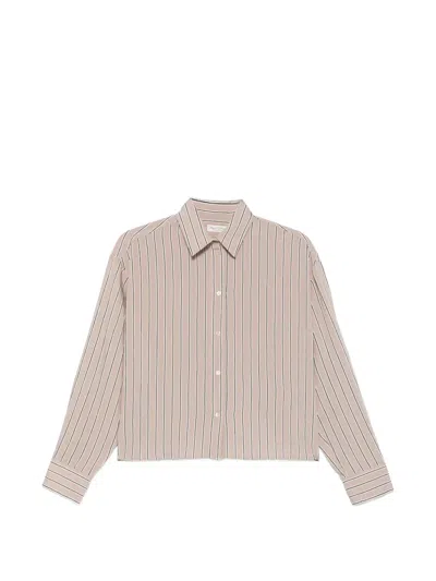 Marc O'polo Striped Long-sleeve Shirt In 뉴트럴