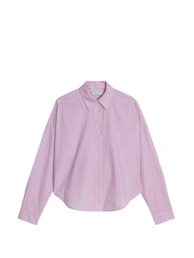 Marc O'polo Striped Longsleeves Shirt In Purple
