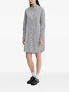 Marc O'polo Striped Mini Shirt Dress In Blue