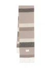 Marc O'polo Striped-pattern Fringed Scarf In Multi