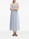 Marc O'polo Striped-pattern Sleeveless Maxi Dress In Blue