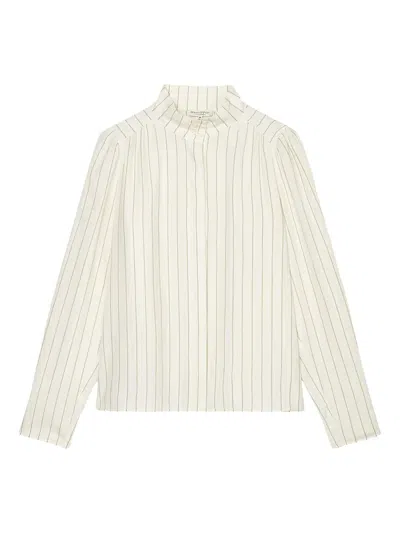 Marc O'polo Striped Shirt In White