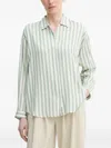 Marc O'polo Striped Shirt In Green