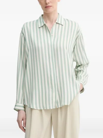 Marc O'polo Striped Shirt In Green
