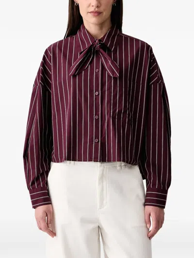 Marc O'polo Striped Shirt In Red