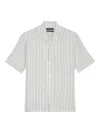 Marc O'polo Striped Short-sleeve Shirt In White
