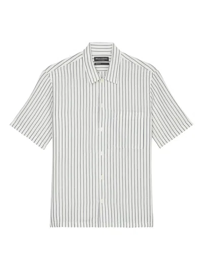 Marc O'polo Striped Short-sleeve Shirt In White