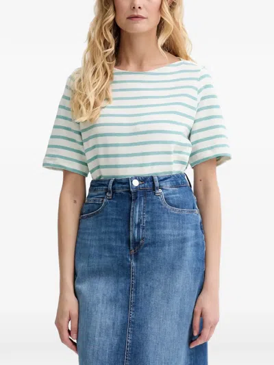 Marc O'polo Striped Short-sleeved T-shirt In Blue