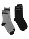 Marc O'polo Striped Socks In Gray