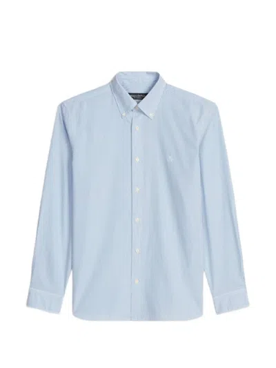 Marc O'polo Stripe-pattern Button-down Shirt In Blue